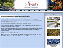 Tablet Screenshot of korallengarten.de